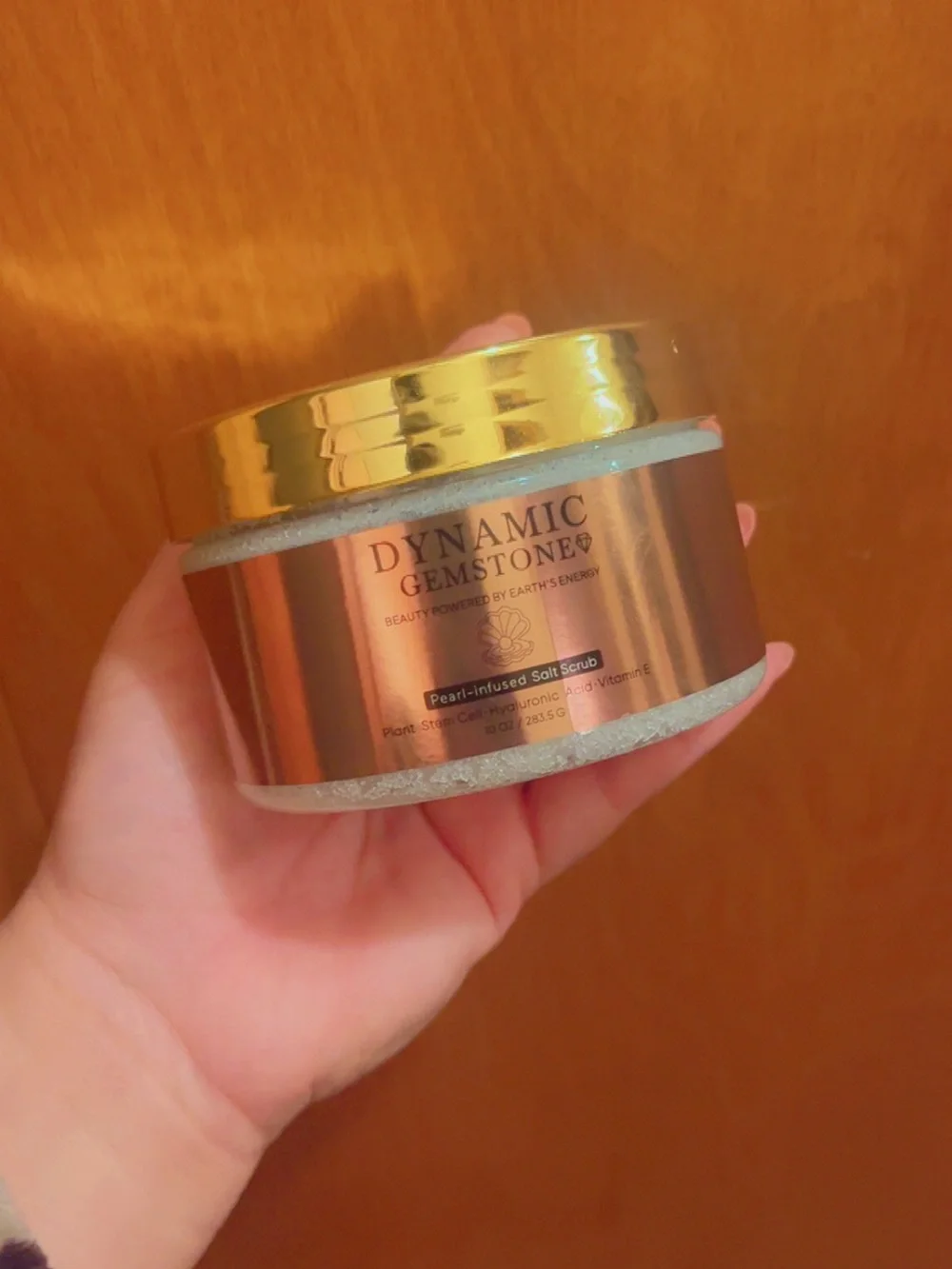 Pearl-Infused Salt Scrub — Gold
